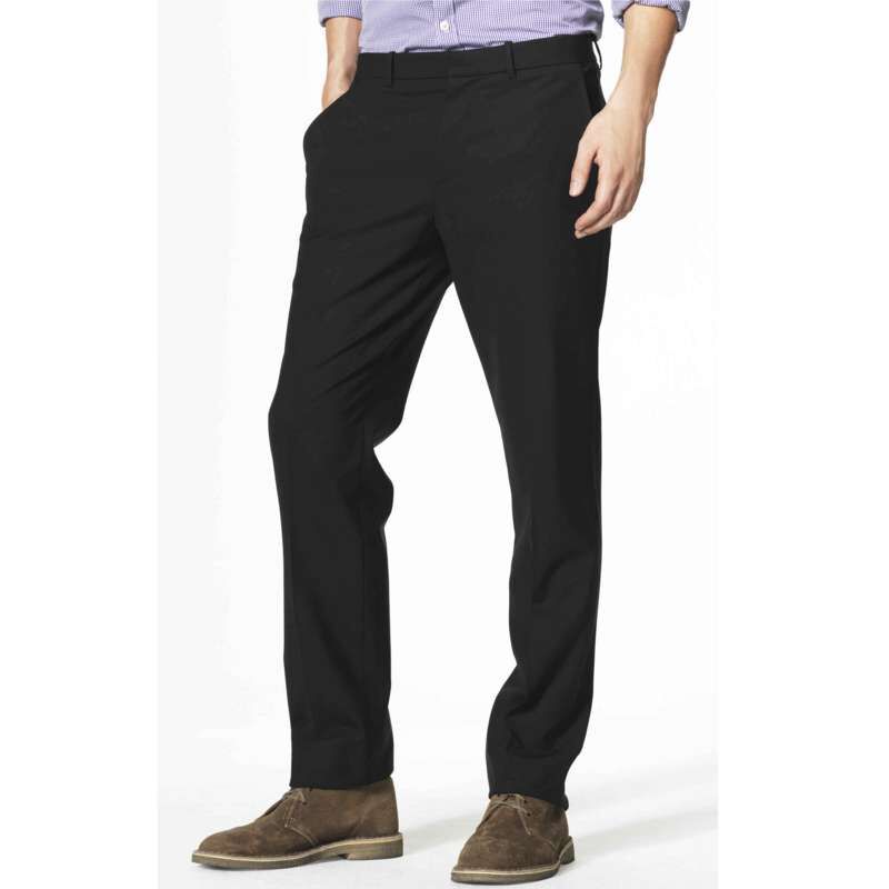 Microcheck Straight Leg Trousers, , large