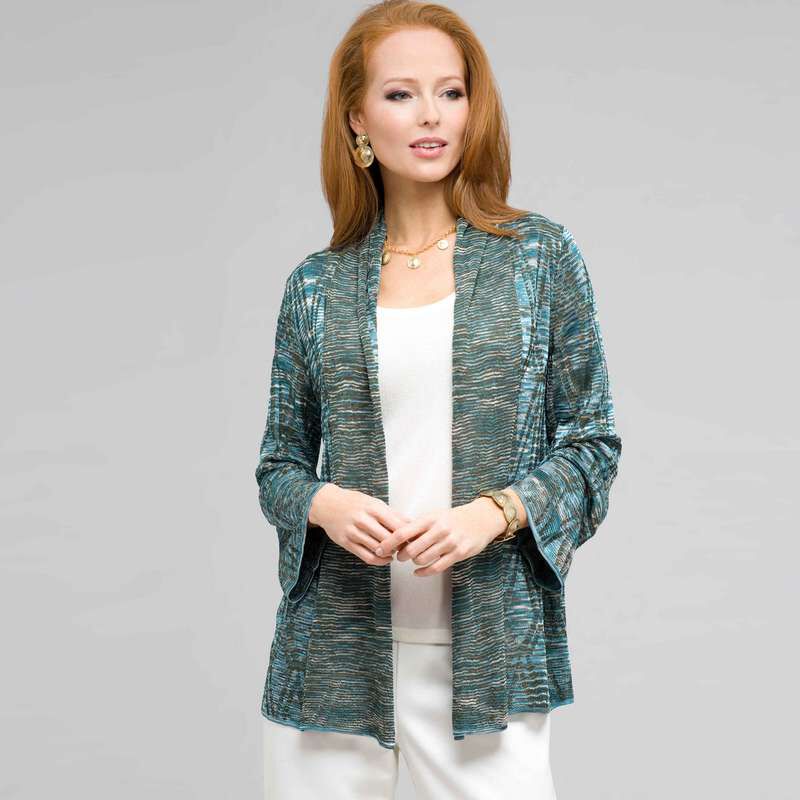 Open Front Cardigan, , large