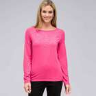 Long Sleeve Embellished Boat Neck Top, , small