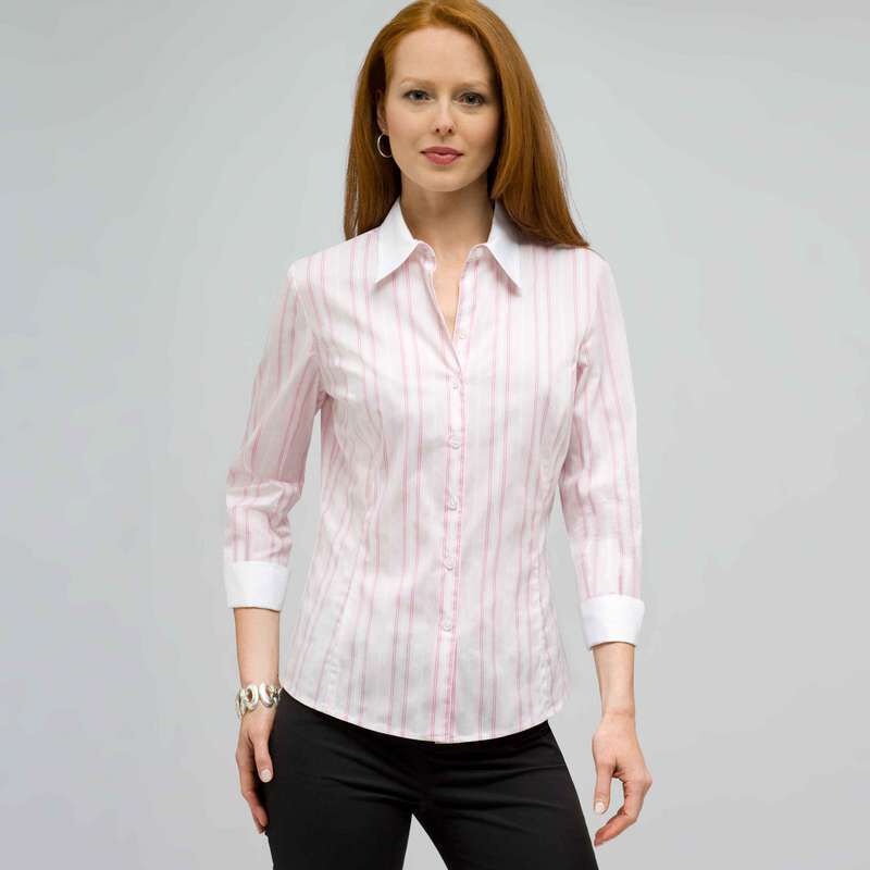 Stripe Button Down Shirt., , large