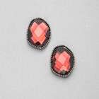 Light Hematite Button Clip-on Earrings, , small
