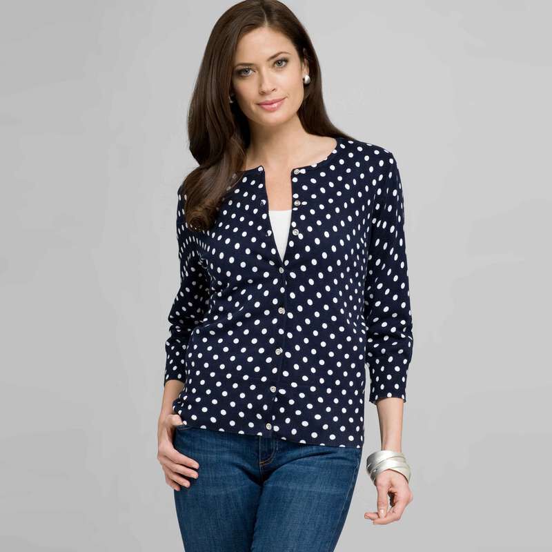 Polka Dot Cardigan, , large